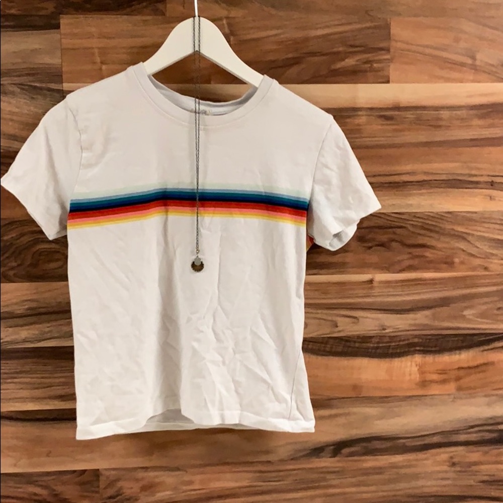 Rainbow crop top